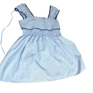 Vintage inspired blue babydoll mini dress sz s